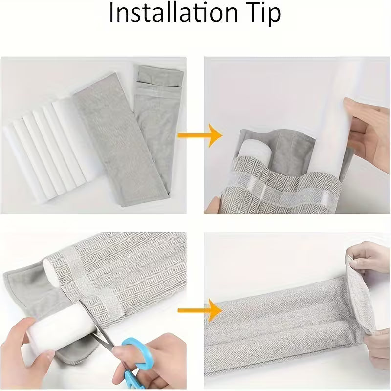 Draft Stopper Door Seal – Dust-Proof Double-Sided Fabric, Sound Insulating & Washable