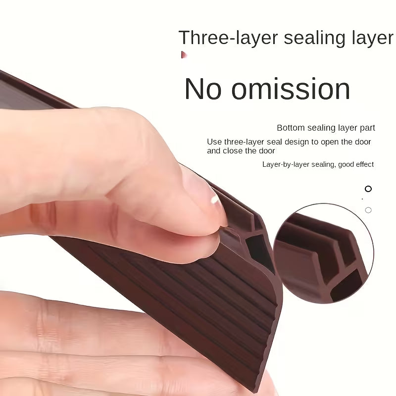 Universal TPE Door Draft Stopper - Windproof Sound Insulation Seal Strip