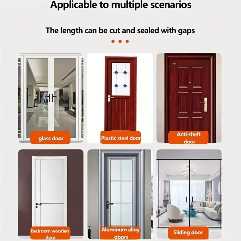 Universal TPE Door Draft Stopper - Windproof Sound Insulation Seal Strip